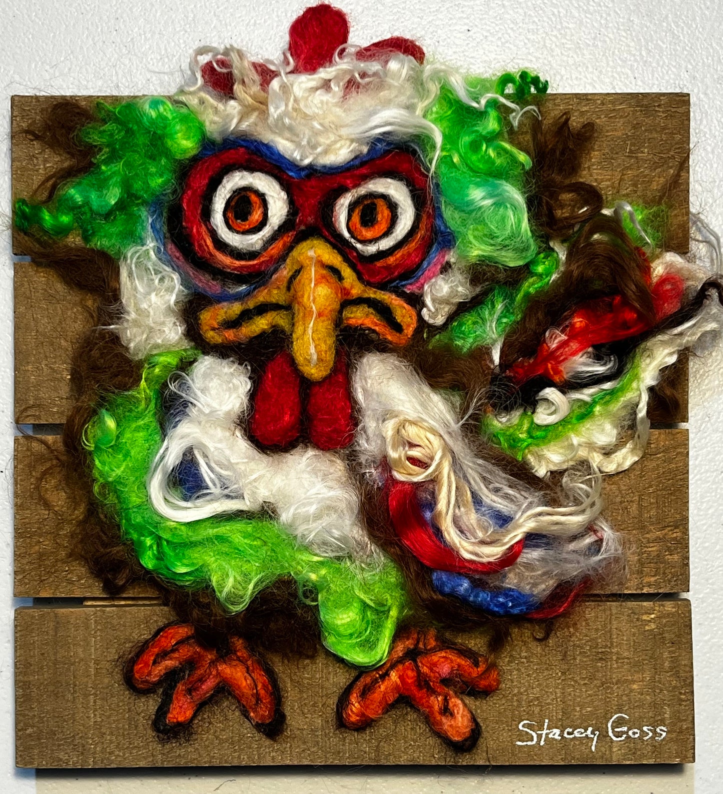 Felted Chicken & Rooster Collection | Suri Alpaca Fiber