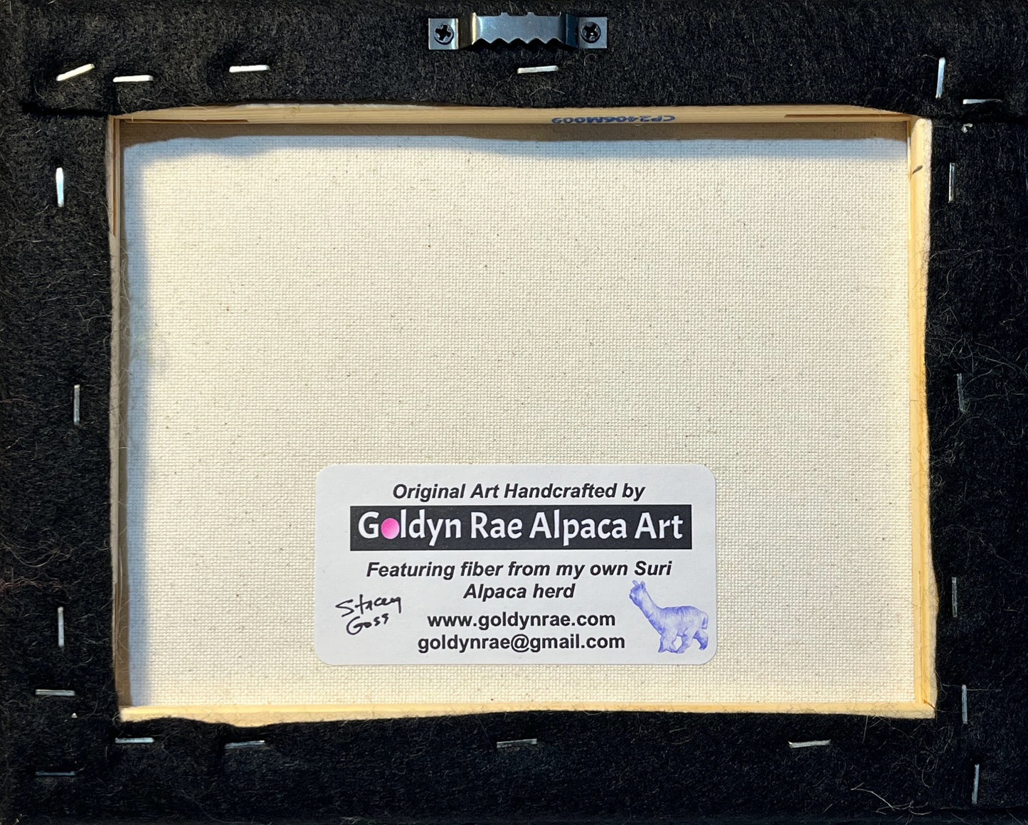 Felted Farm Portraits on 10x8 Canvas | Suri Alpaca Fiber