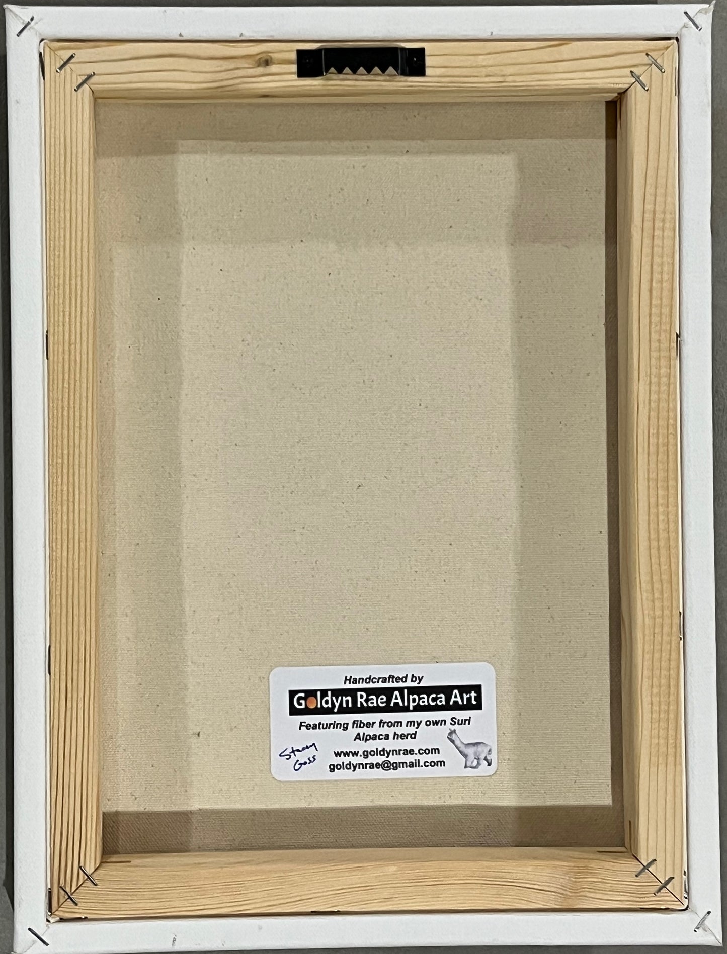 FP409 Felted Highland Cow (12 x 16 ) | Suri Alpaca Fiber Art