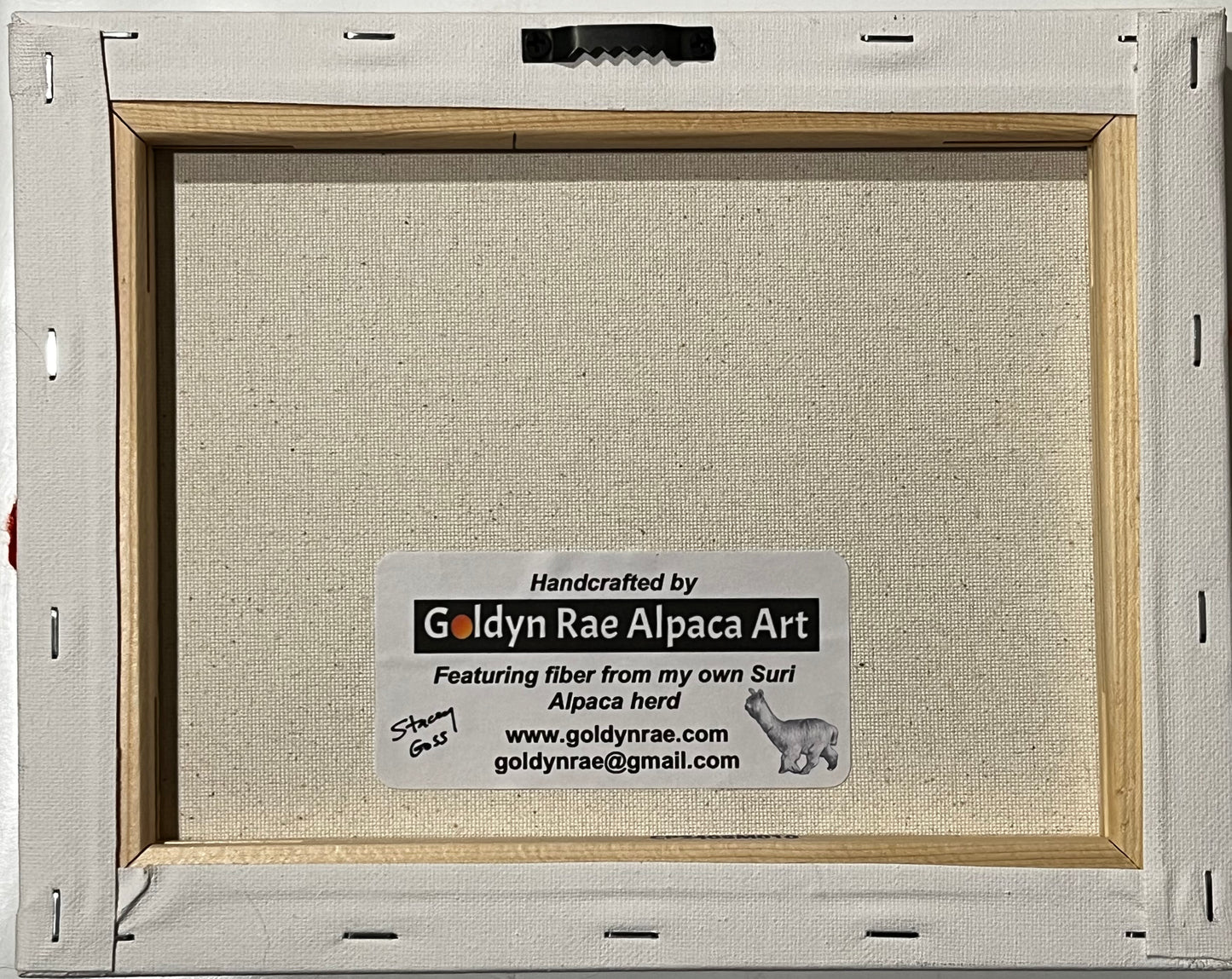 Felted Farm Portraits on 10x8 Canvas | Suri Alpaca Fiber