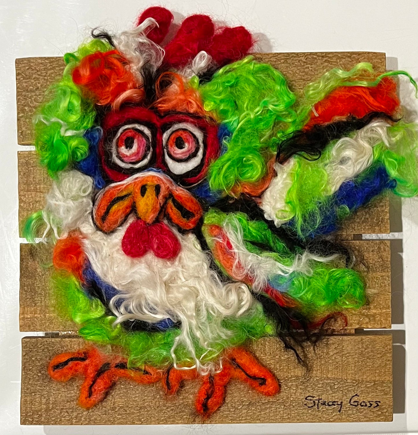Felted Chicken & Rooster Collection | Suri Alpaca Fiber