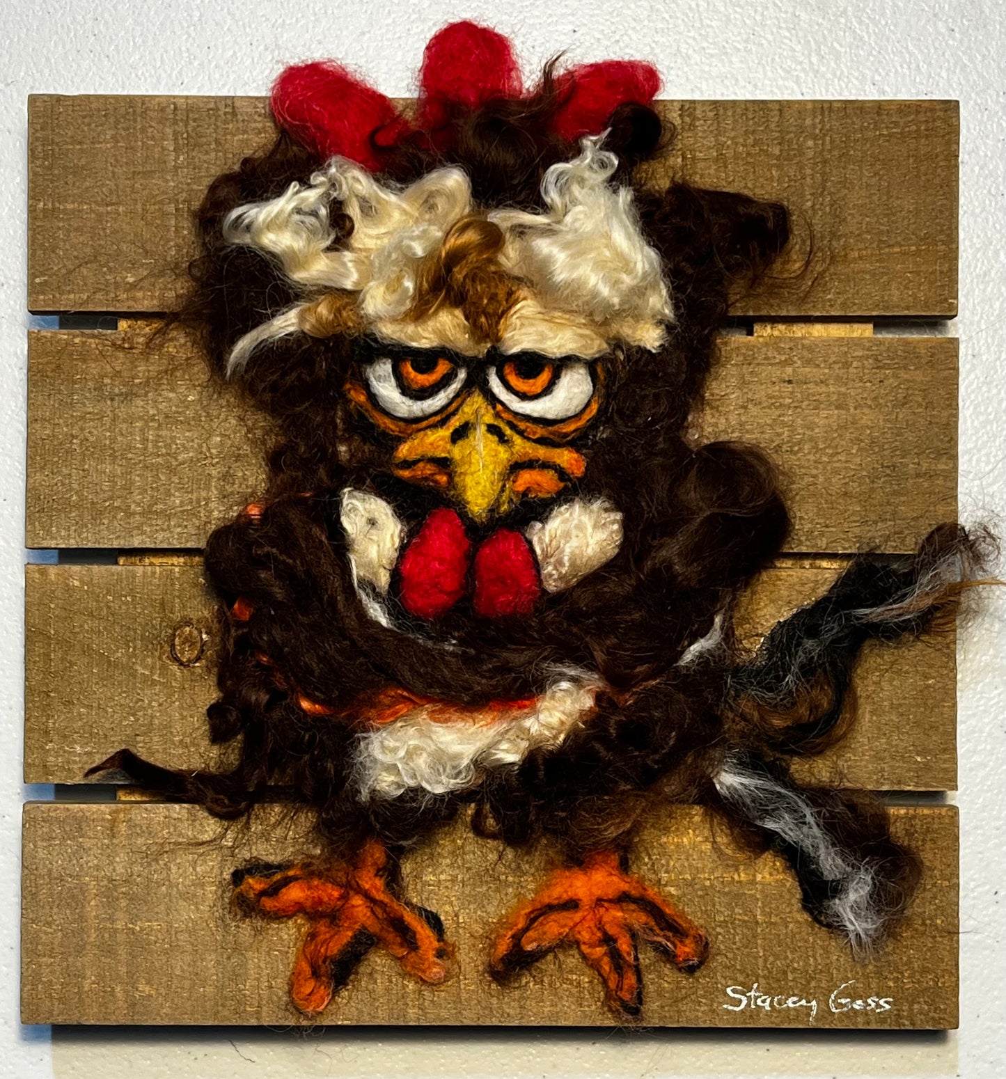 Felted Chicken & Rooster Collection | Suri Alpaca Fiber