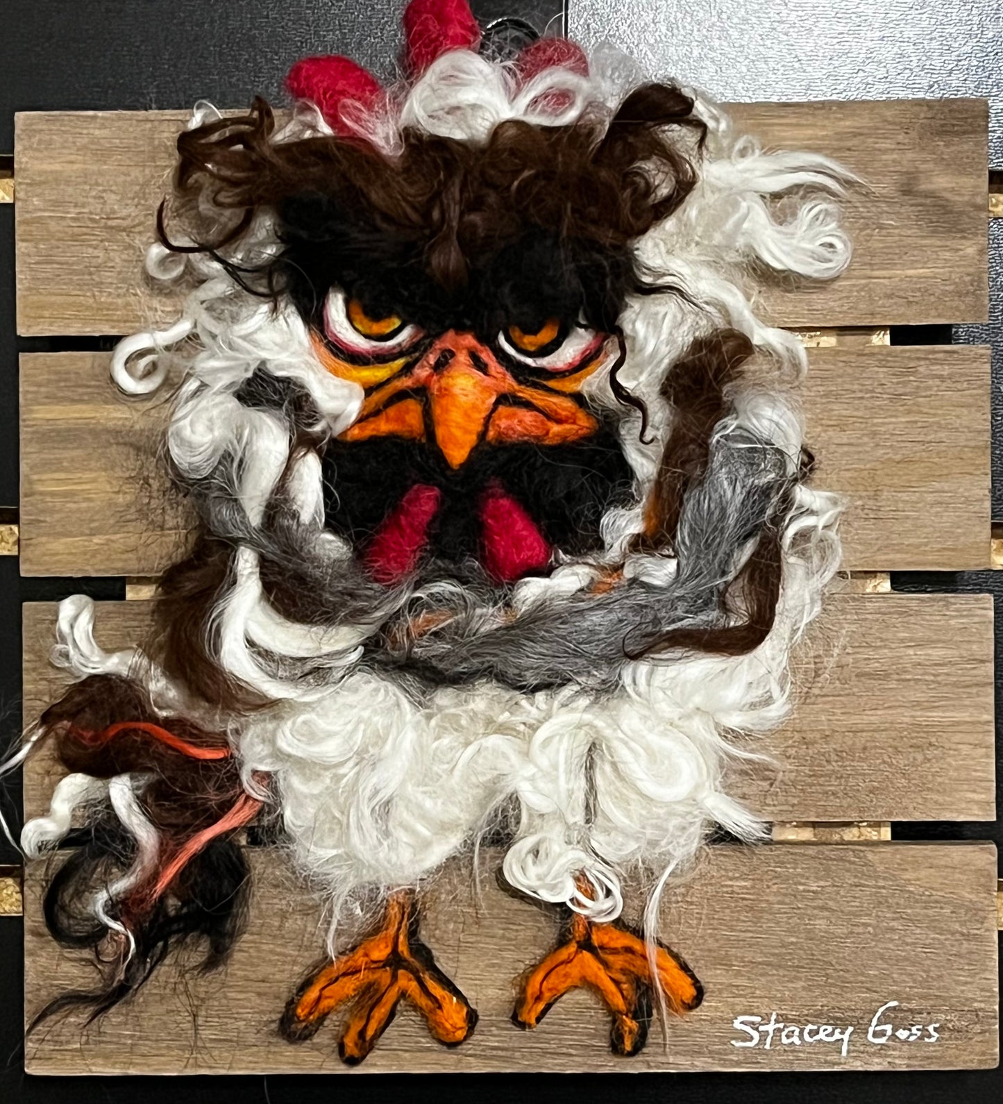 Felted Chicken & Rooster Collection | Suri Alpaca Fiber