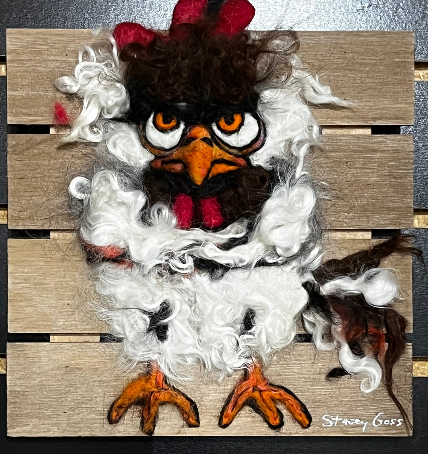 Felted Chicken & Rooster Collection | Suri Alpaca Fiber