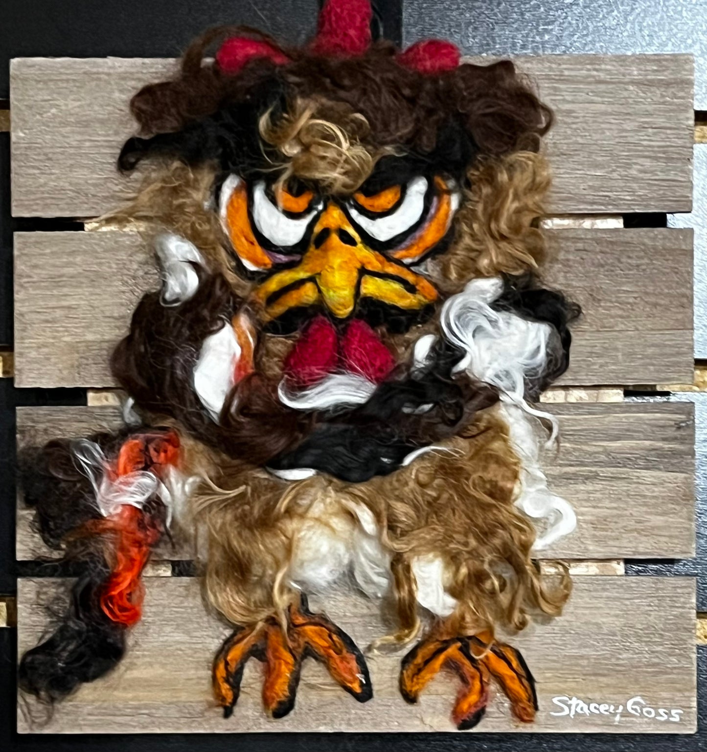 Felted Chicken & Rooster Collection | Suri Alpaca Fiber