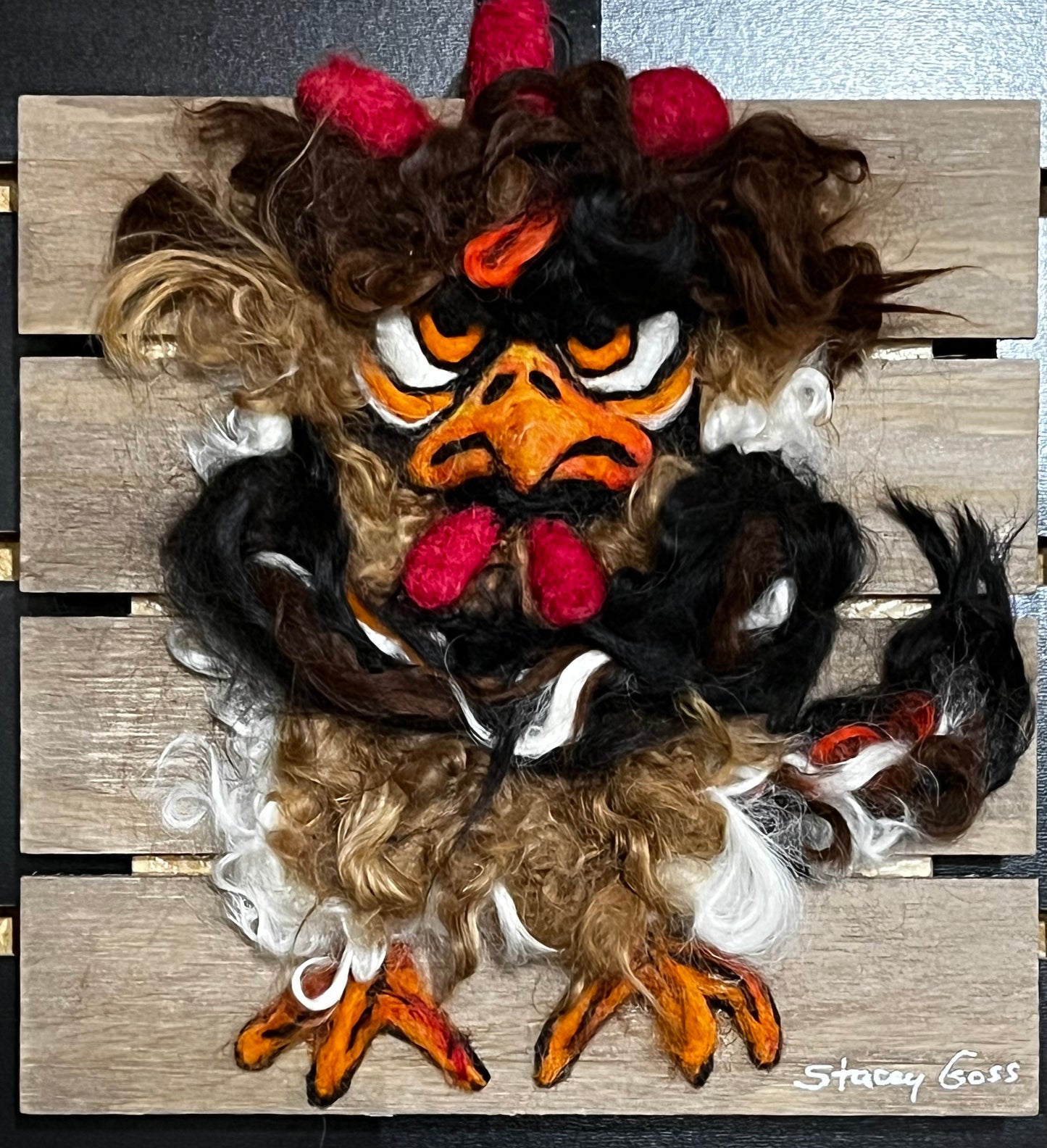 Felted Chicken & Rooster Collection | Suri Alpaca Fiber
