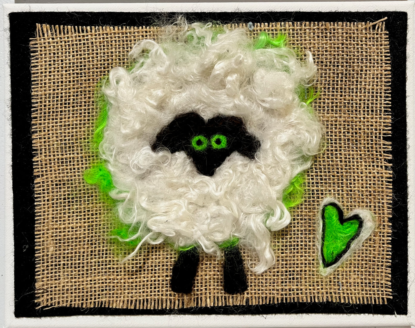 Felted Farm Portraits on 10x8 Canvas | Suri Alpaca Fiber