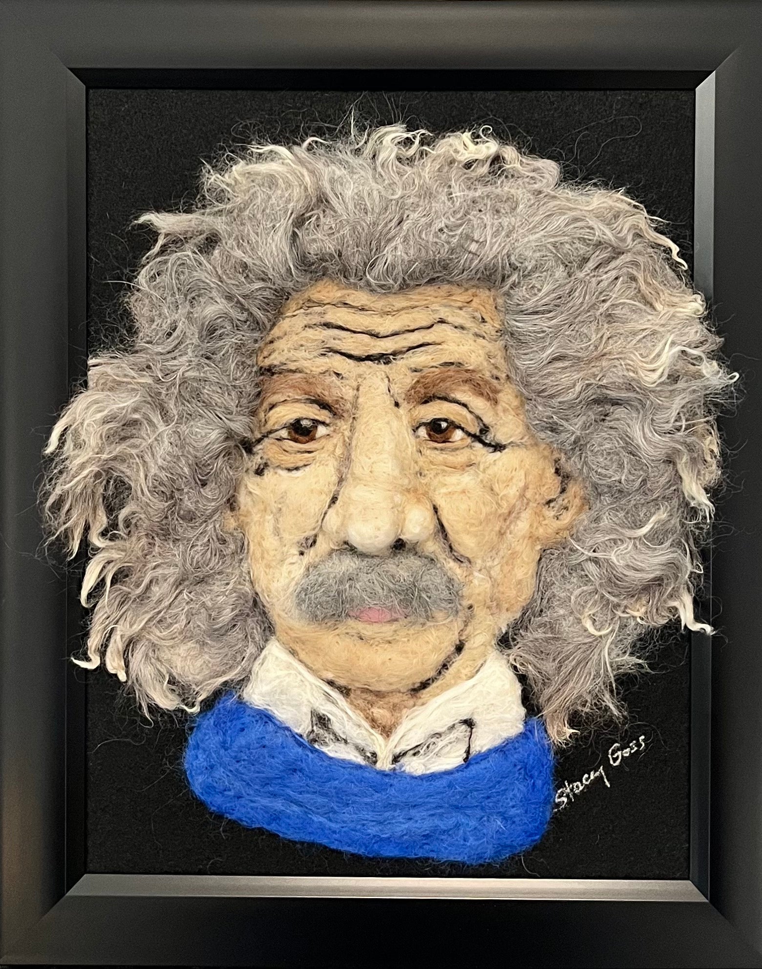 FP100 Felted Albert Einstein | Einstein – Goldyn Rae Alpaca Art
