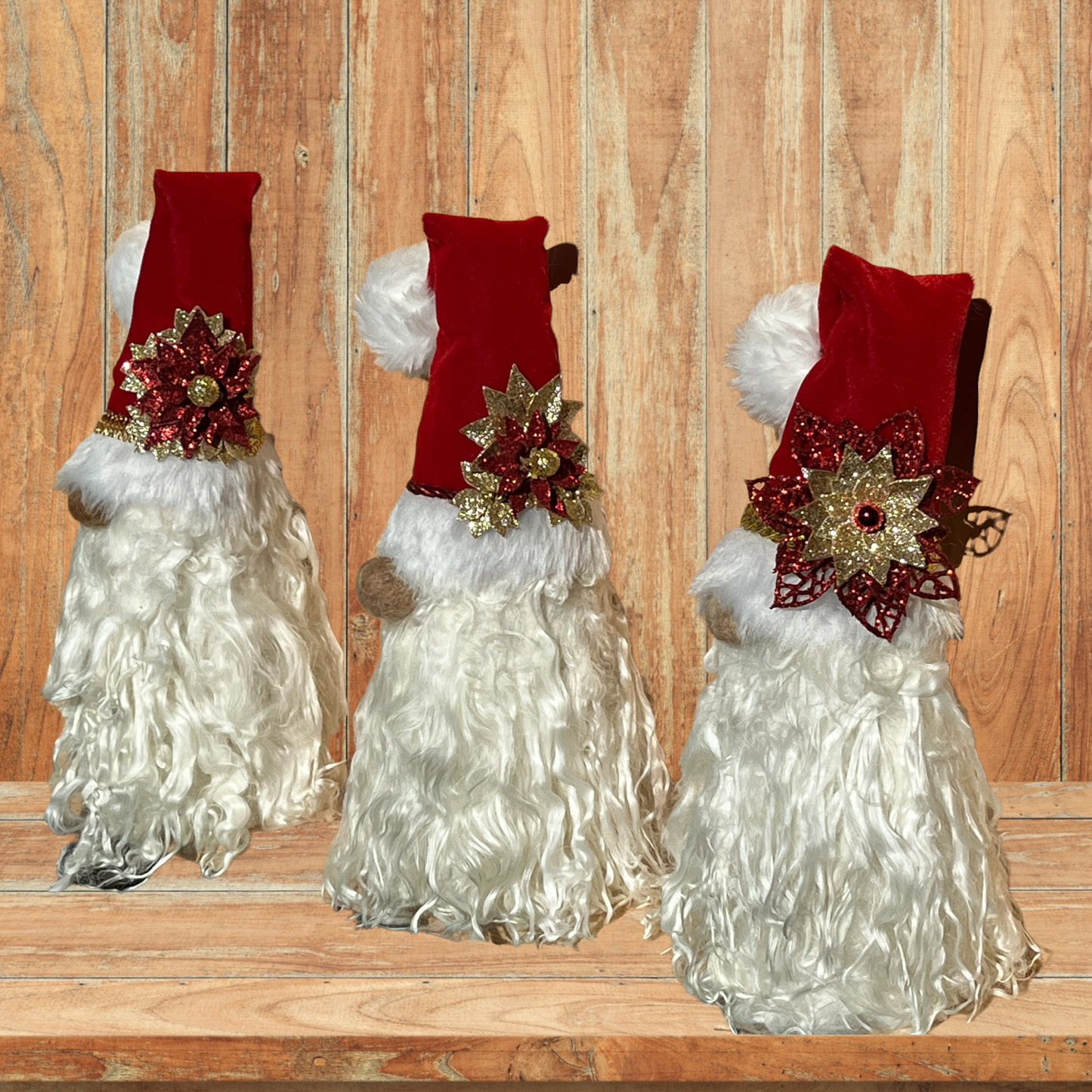 Standing Santa Gnome | Suri Alpaca Fiber Keepake