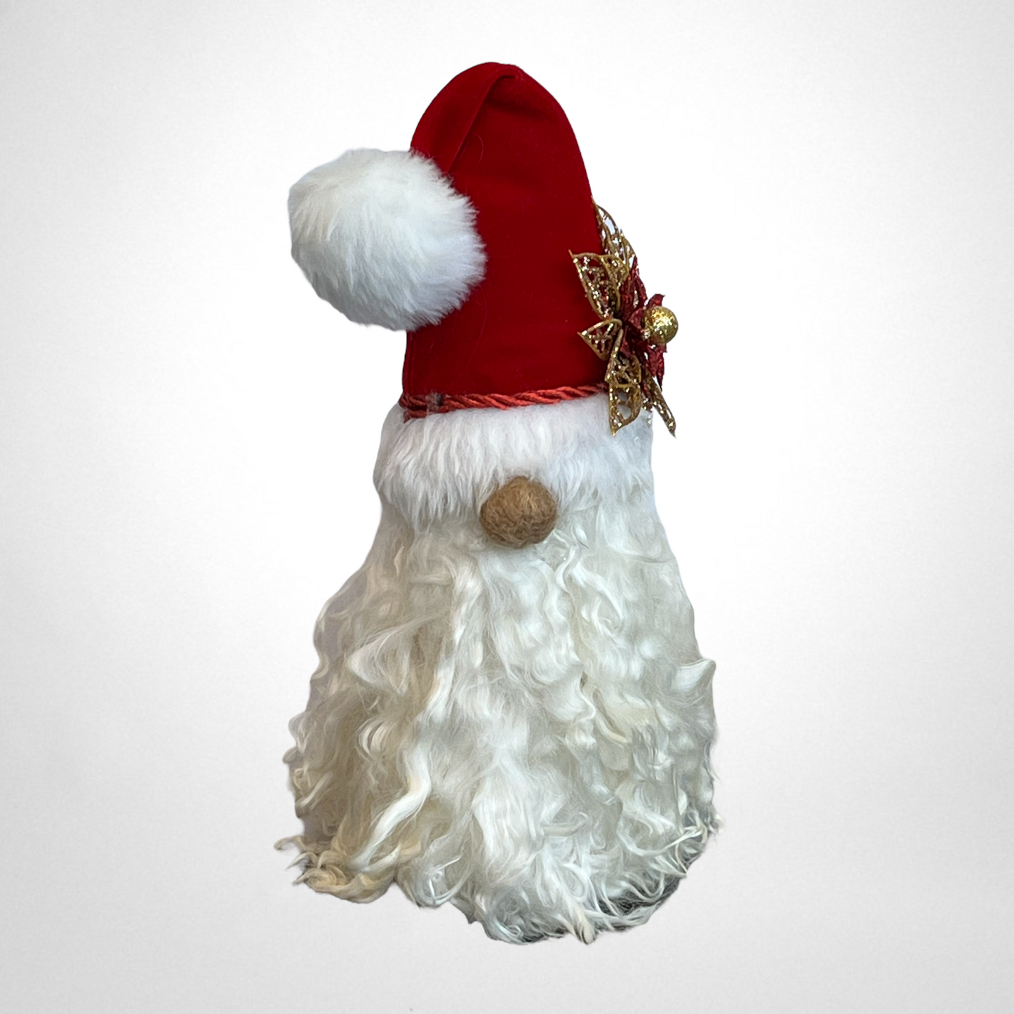 Standing Santa Gnome | Suri Alpaca Fiber Keepake