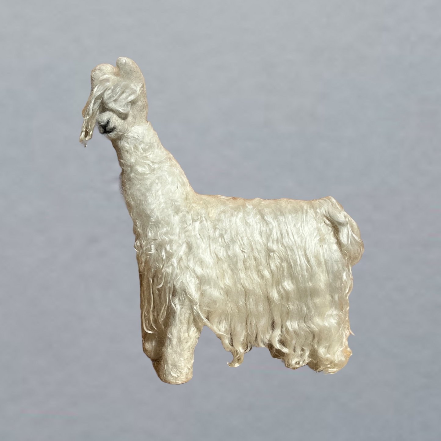 Needle Felted Alpaca Sculpture | Suri Alpaca Fiber Keepsake